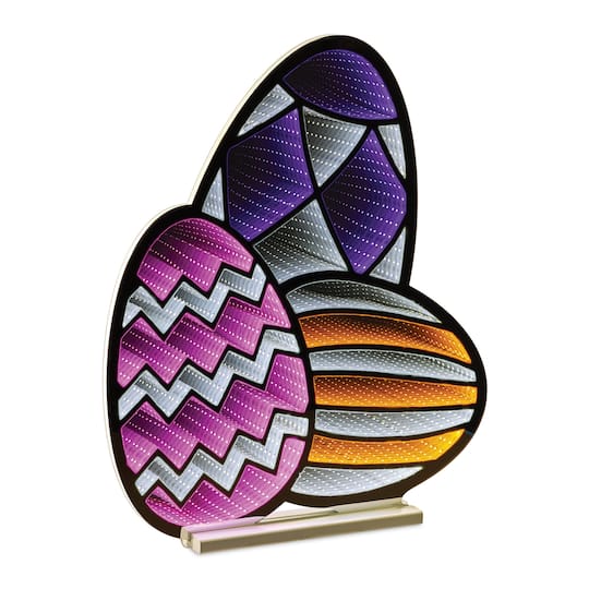 53585DS Ekkolight Easter Egg Decorative Light Set - 23.5 in. Acrylic Display with UL Plug, White - 3 Piece